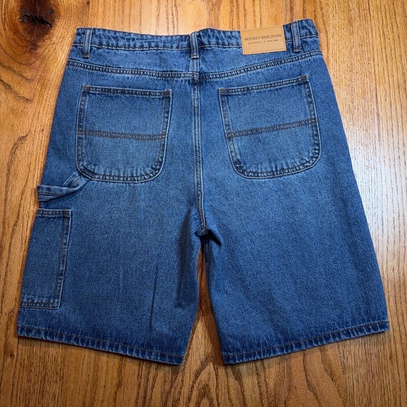 Monkey Ride Jean Shorts Women's Large (34 Waist) Carpenter Original - Picture 2 of 9